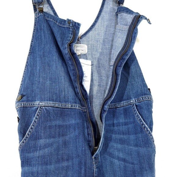 CURRENT/ELLIOTT Ranch Hand Overall Traveler Destroy Western Denim Jumpsuit Small - Picture 10 of 11